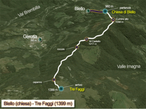 Blello-(Chiesa)- 3 Faggi-(1399m)