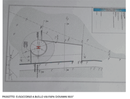 Progetto elisoccorso a Blello via Papa Giovanni XXIII