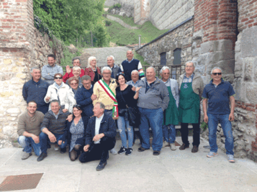 Sindaco di Blello e amici in visita al comune di Soave