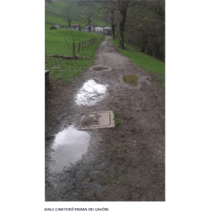 Viale Cimitero prima dei lavori